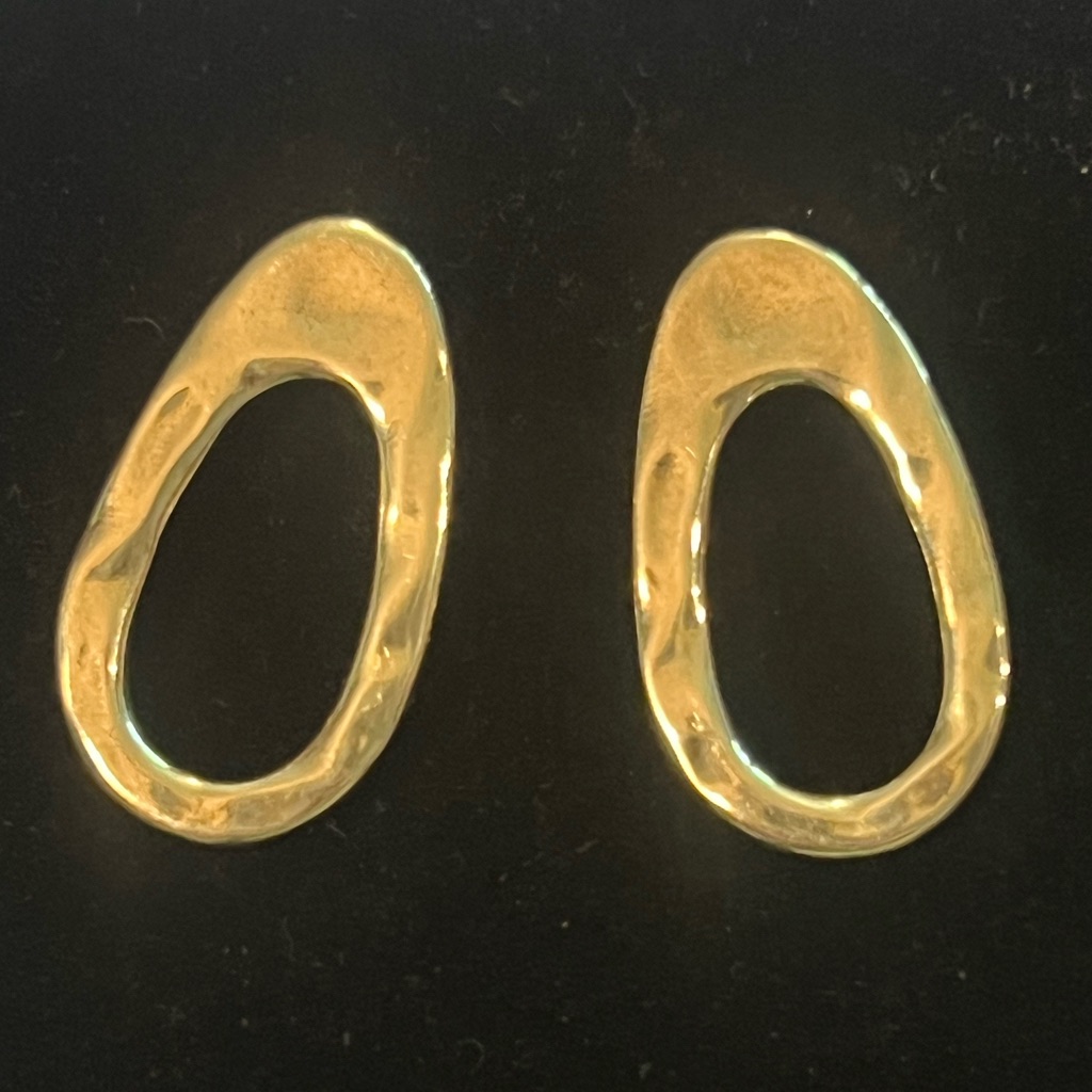 Vidda Earrings Sterling Silver Plated/Classic/Oval Shape/Post-New
